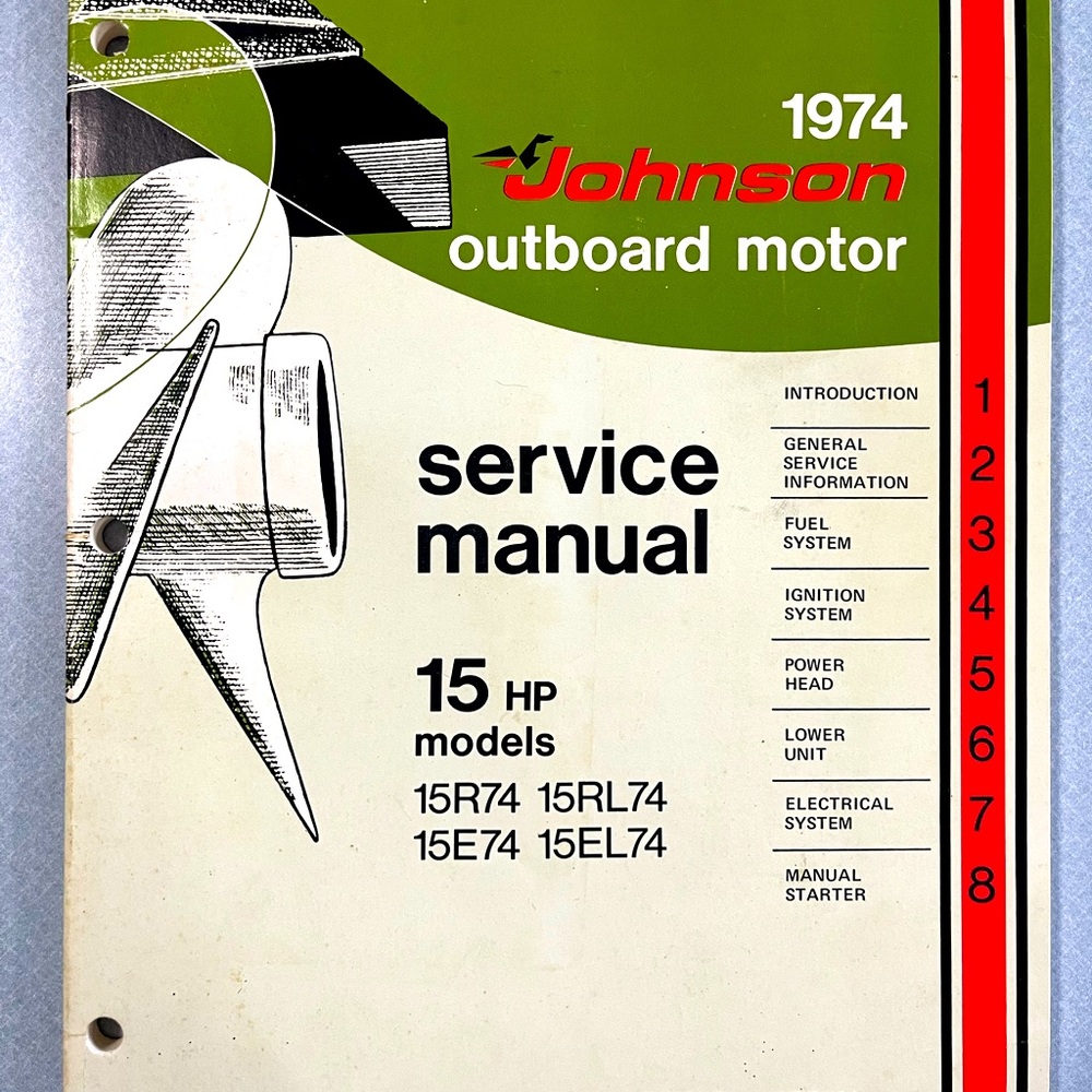 1974 Johnson Outboard Motor Service Manual